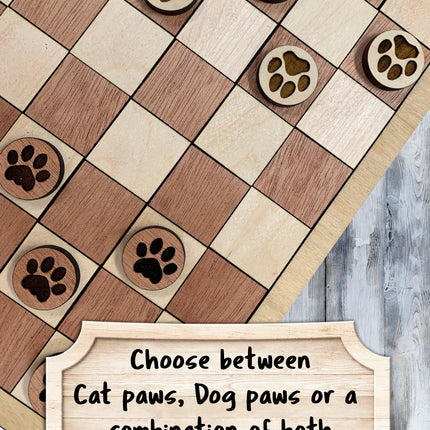 Paw Print Checkers