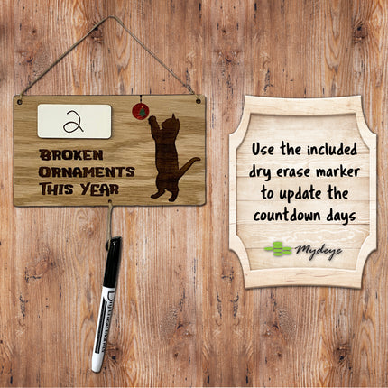 Sign - Broken Ornament This Year Safety Record by Mydeye
