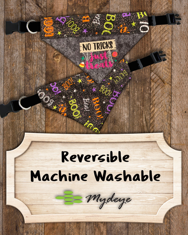 No Tricks Just Treats / Over the Collar Dog Bandana