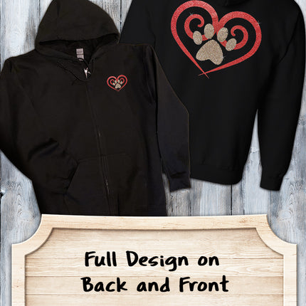 Shirt - Glitter Spiral Heart