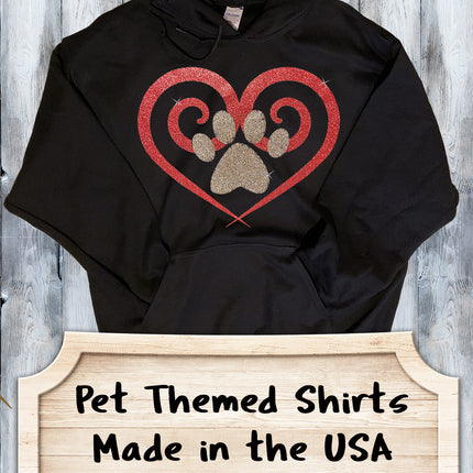 Shirt - Glitter Spiral Heart