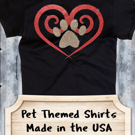 Shirt - Glitter Spiral Heart