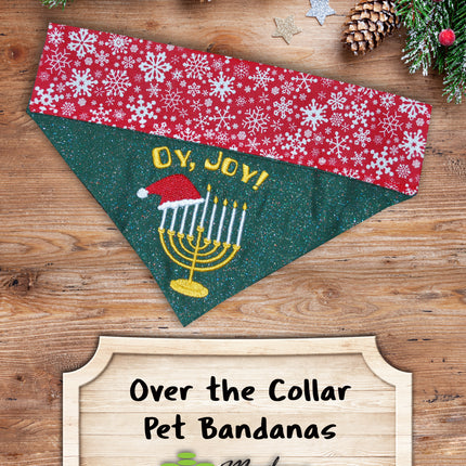Holiday Bandana Gift 6 - Pack / Over the Collar Dog Bandanas Pack #1