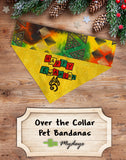 Holiday Bandana Gift 6 - Pack / Over the Collar Dog Bandanas Pack #4