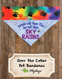 Sky Raisins / Over the Collar Dog Bandana