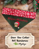 Holiday Bandana Gift 6 - Pack / Over the Collar Dog Bandanas Pack #1