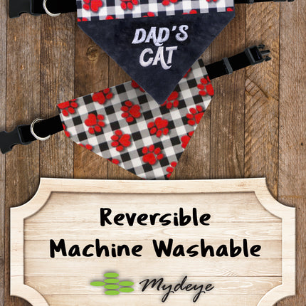 Dad's Cat / Over the Collar Dog Bandana