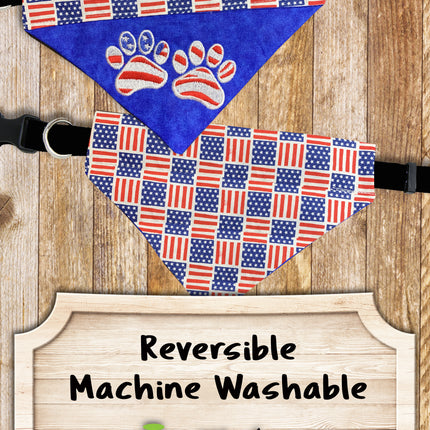 Flag Paws / Over the Collar Dog Bandana