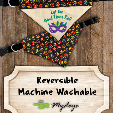 Mardi Gras Let the Good Times Roll / Over the Collar Dog Bandana
