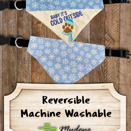 Baby It's Cold Outside / Over the Collar Dog Bandana