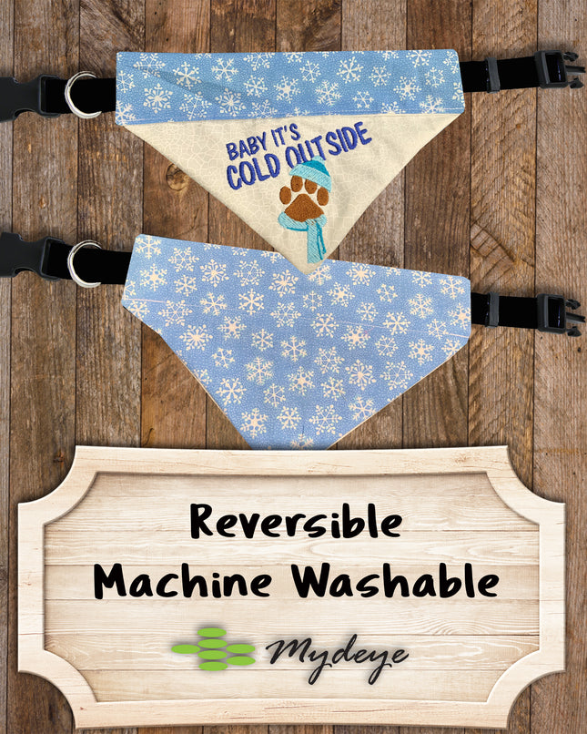 Baby It's Cold Outside / Over the Collar Dog Bandana