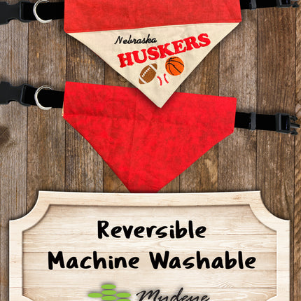 Nebraska Cornhuskers / Over the Collar Dog Bandana