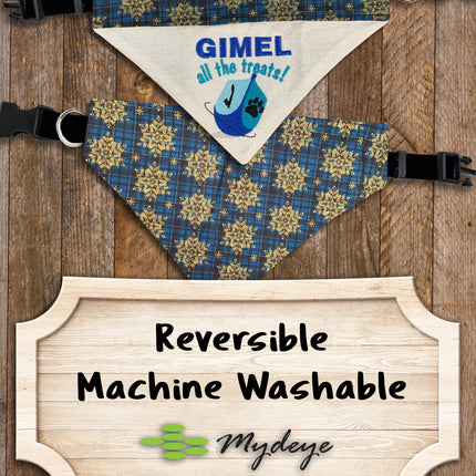 Gimel All the Treats Dog Bandana / Hannukah Over the Collar Dog Bandana