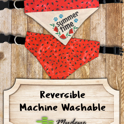 Summer Time Watermelon / Over the Collar Dog Bandana