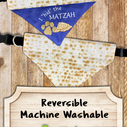 I Hid the Matzah Dog Bandana / Passover Over the Collar Dog Bandana