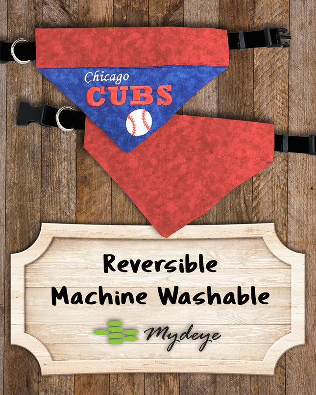 Chicago Cubs / Over the Collar Dog Bandana
