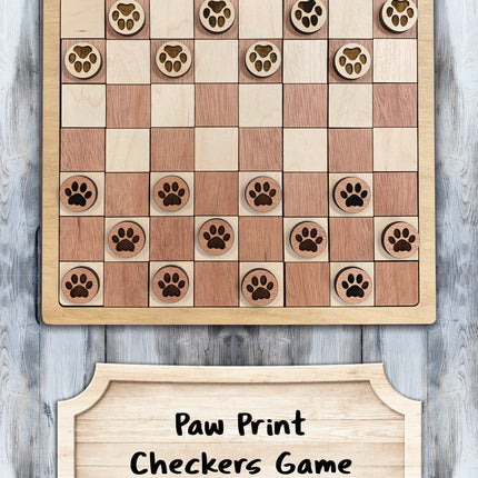 Paw Print Checkers