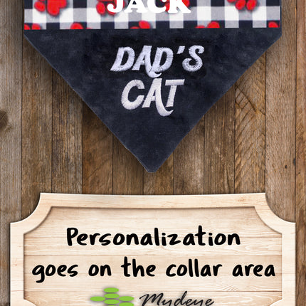 Dad's Cat / Over the Collar Dog Bandana