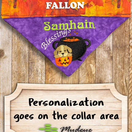 Samhain Blessings / All Hallows Eve Dog Bandana
