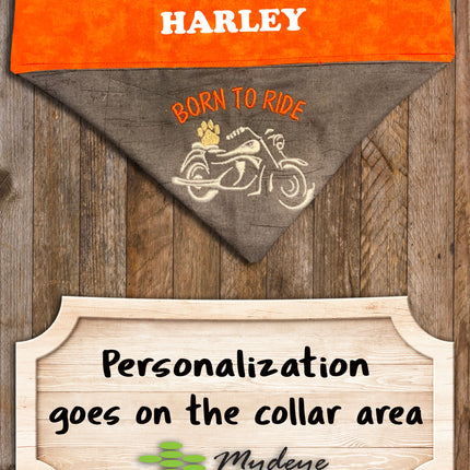 Born to Ride / Over the Collar Dog Bandana