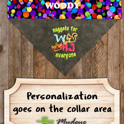 W & HJ - Nuggets for Everyone / Over the Collar Dog Bandana