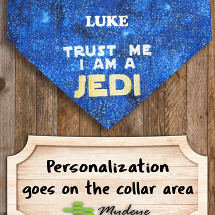 Trust Me I Am A JEDI / Over the Collar Dog Bandana