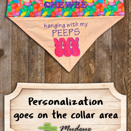 Hanging with my Peeps / Easter Dog Bandana
