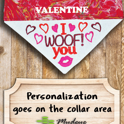 I Woof You / Over the Collar Bandana