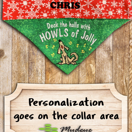 Howls of Jolly / Christmas Dog Bandana