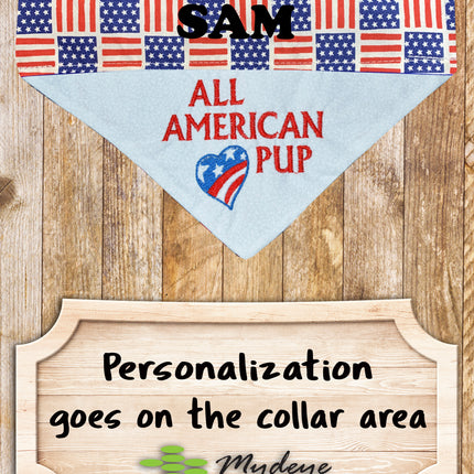 American Pup / Over the Collar Dog Bandana