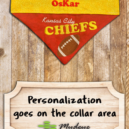 Kansas City Chiefs / Over the Collar Dog Bandana