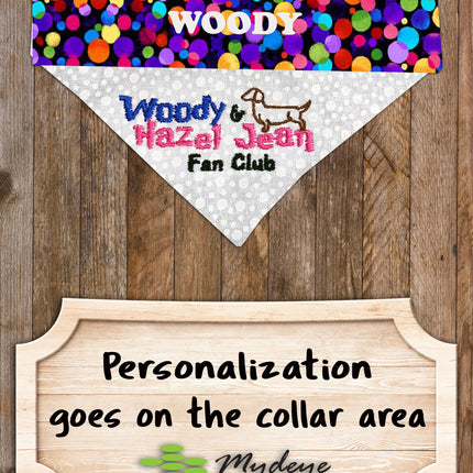Woody & Hazel Jean Fan Club / Over the Collar Dog Bandana