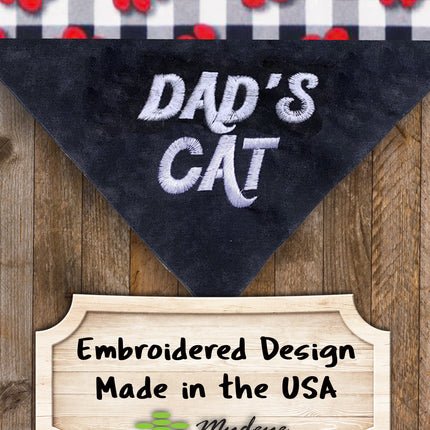 Dad's Cat / Over the Collar Dog Bandana