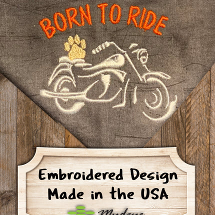 Born to Ride / Over the Collar Dog Bandana