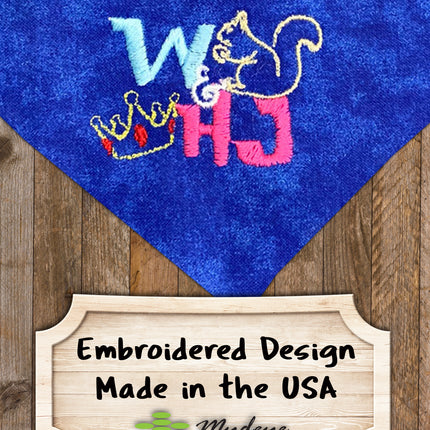 W & HJ - Fan Club Logo / Over the Collar Dog Bandana