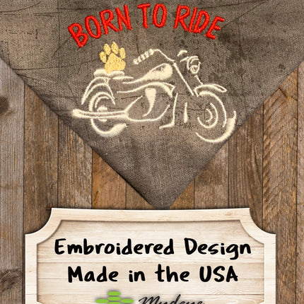 Born to Ride / Over the Collar Dog Bandana