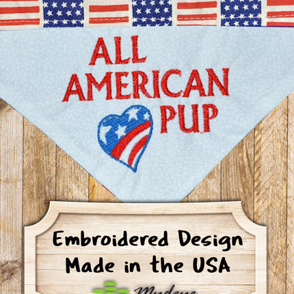 American Pup / Over the Collar Dog Bandana