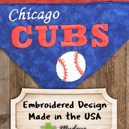 Chicago Cubs / Over the Collar Dog Bandana