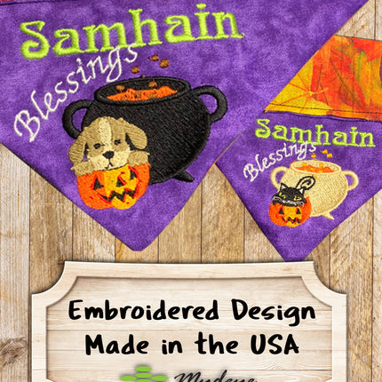 Samhain Blessings / All Hallows Eve Dog Bandana