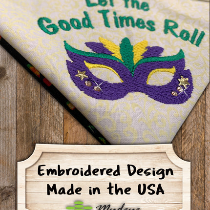 Mardi Gras Let the Good Times Roll / Over the Collar Dog Bandana