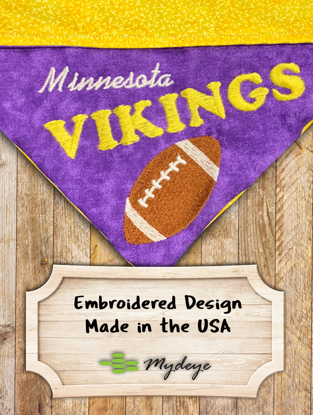 Minnesota Vikings / Over the Collar Dog Bandana