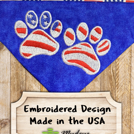 Flag Paws / Over the Collar Dog Bandana