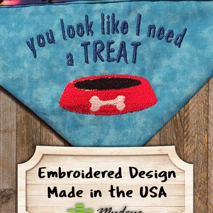 I need a Treat / Over the Collar Dog Bandana