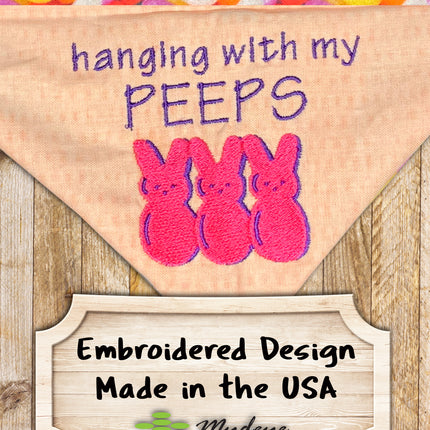Hanging with my Peeps / Easter Dog Bandana