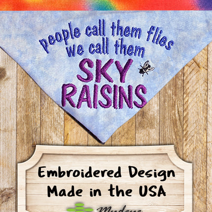 Sky Raisins / Over the Collar Dog Bandana