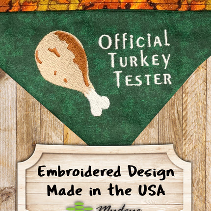 Official Turkey Tester / Thanksgiving Dog Bandana
