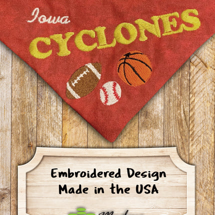 Iowa Cyclones / Over the Collar Dog Bandana