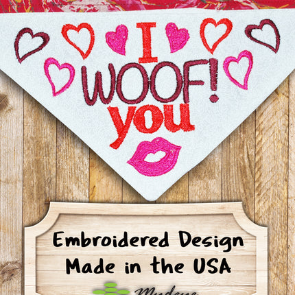 I Woof You / Over the Collar Bandana