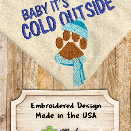 Baby It's Cold Outside / Over the Collar Dog Bandana