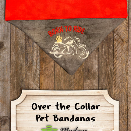 Born to Ride / Over the Collar Dog Bandana